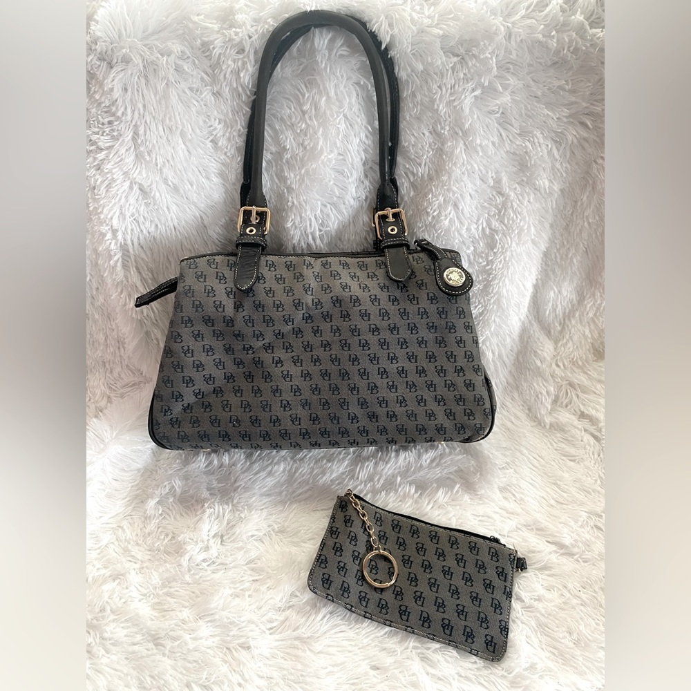 D&B Signature Canvas Bag With Matching Coin Purse - image 1